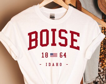 Maglietta Boise Idaho, Maglietta Boise Idaho, Maglietta Stato dell'Idaho, Maglietta Capitale dello Stato, Maglietta Idaho, Maglietta Love Idaho, Maglietta Idaho