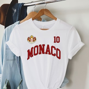 Monaco Tee, Monaco Jersey, Monaco tshirt, Monaco gifts, Monaco shirt, Monaco fans gift, Monaco game, football jersey, football fans