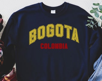 Sweatshirt Bogota, t-shirt Medellin Colombia, cadeau Medellin, Colombiaanse kleuren, Sweatshirt Zuid-Amerika, shirt Colombiana, shirt Latina