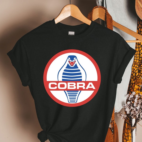 Camisa Shelby Cobra Emblem, Shelby Cobra, muscle car GT350, regalo mustang, regalo para papá, camiseta mustang, regalo retro, 1965 AC Shelby Cobra