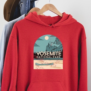 Moletom com capuz do Parque Yosemite, camiseta de caminhada do Parque Yosemite, camiseta do Parque Nacional de Yosemite, camiseta de acampamento do Parque Yosemite, presente de Yosemite, lembrança de Yosemite