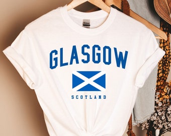 Glasgow tshirt, Scottish Scotland shirt, Love Glasgow Shirt, Gift for Travel Lover Scotland, Glasgow shirt, Scotland Tee, Scotland Shirt