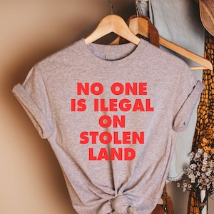 No one is illegal on stolen land Tee, Latina Clothing, Latina Pride, Funny Latina, Cute Latinx, Fuerte Female, Latina Woman, Latina Feminine