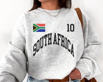 Südafrika Rundhalsausschnitt, Südafrika T-Shirt, Südafrika Jersey, Südafrika T-Shirt, Südafrika Geschenke, Südafrika Hemd