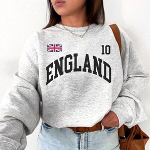 England Crewneck, England jersey, England football, Personalized number, England gift, World cup shirt, England Shirt, England football fans