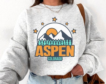 Aspen Colorado Sweatshirt, Aspen Sweatshirt, Aspen Sweatshirts, Colorado Sweatshirt, Aspen Sweater, Women's trendy winter sweatshirt