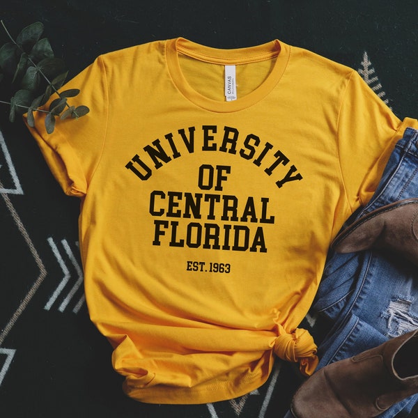 University Of Central Florida Shirt, Custom College Shirt, University Tee, Bella Canvas, College Name, Personalized T-shirt