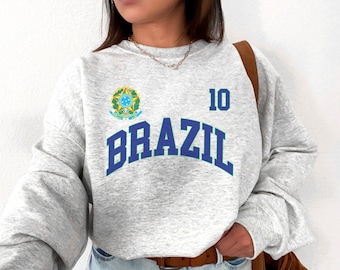 Brazil Crewneck, Brazil Jersey, Brazil gifts, Brazil shirt, Brazil t shirt, Brazil fans gift, Brazil game, Brazil world cup,world cup jersey