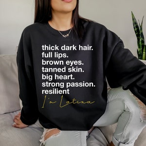 Latina Sweatshirt, Latina shirt, Spanish shirts, latina af shirt, mexican shirt, Gift for Latina, Latina Shirts,Latina Gift,Chula Shirt
