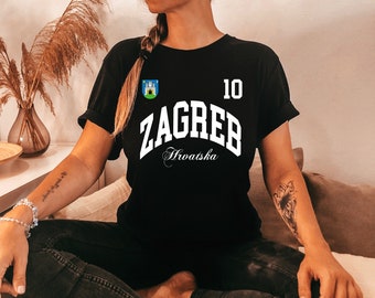 Zagreb Hrvatska, Zagreb tshirt, Croatia shirt, Croatia capital, Croatia 2024 Tee, Croatia Soccer Jersey Shirt, Croatia navijaci