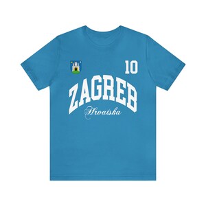 Zagreb Hrvatska, camiseta de Zagreb, camiseta de Croacia, capital de Croacia, camiseta de Croacia 2024, camiseta de fútbol de Croacia, Croacia navijaci imagen 2