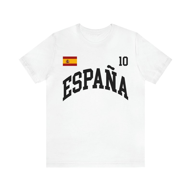 Espana Trikot, Spanien Fußball, personalisierte Nummer, Spanien Geschenk, WM-Shirt, Spanien-Shirt, Spanien-Fußballfans, Madrid-Shirt Bild 2