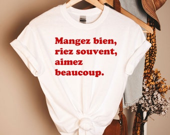 T-shirt français, t-shirt drôle, haut français, chemise française, chemise France, français drôle, chemise France, chemise tendance, chemise française, t-shirt Voilà