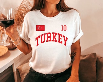 Türkei T-Shirt, Türkei Trikot, Türkei Geschenke, Türkei Hemd, Türkei T-Shirt, Türkei Fans Geschenk, Türkei Weltmeisterschaft, WM Trikot, Fußballtrikot