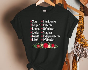 Latina Clothing, Latina Pride, Funny Latina, Cute Latinx, Fuerte Female, Latina Woman, Latina Feminine, Feminist shirts, Latina Empower