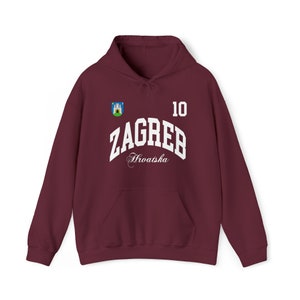 Zagreb Hoodie, Zagreb Hrvatska, Zagreb tshirt, Croatia shirt, Croatia capital, Croatia 2024 Tee,Croatia Soccer Jersey Shirt,Croatia navijaci image 2