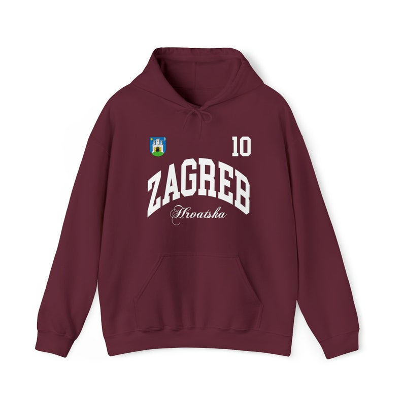 Zagreb Hoodie, Zagreb Hrvatska, Zagreb tshirt, Croatia shirt, Croatia capital, Croatia 2024 Tee,Croatia Soccer Jersey Shirt,Croatia navijaci image 2