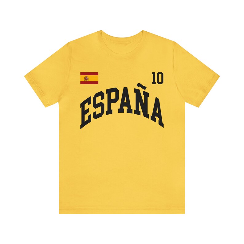 Espana Trikot, Spanien Fußball, personalisierte Nummer, Spanien Geschenk, WM-Shirt, Spanien-Shirt, Spanien-Fußballfans, Madrid-Shirt Bild 5