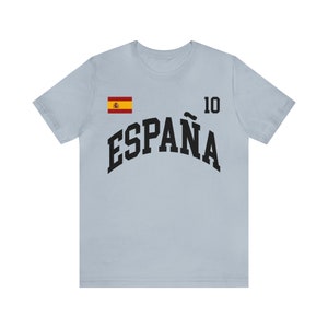 Espana Trikot, Spanien Fußball, personalisierte Nummer, Spanien Geschenk, WM-Shirt, Spanien-Shirt, Spanien-Fußballfans, Madrid-Shirt Bild 3