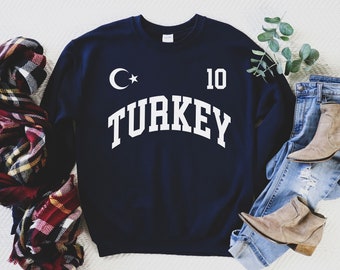 Türkei Sweatshirt, Türkei Trikot, Türkei Geschenke, Türkei Hemd, Türkei T-Shirt, Türkei Fans Geschenk, WM Trikot, Fußball Trikot