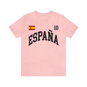 Espana Trikot, Spanien Fußball, personalisierte Nummer, Spanien Geschenk, WM-Shirt, Spanien-Shirt, Spanien-Fußballfans, Madrid-Shirt Bild 4