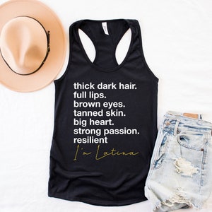 Latina Racerback Tank, Latina tank top, Latina shirt, Spanish shirts, latina af shirt, mexican shirt, Gift for Latina, Latina Shirts,