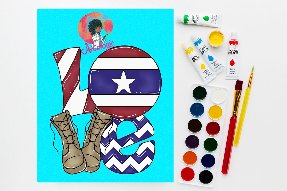 4th of July/ Paint Party/ Paint N Sip/ Pre Drawn Canvases Etsy