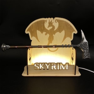 Skyrim Two Hand War Hammer Viking Style Battle Hammer 1:6 Metal Miniature Elder Scroll Fan Made Collectible Craft For Display