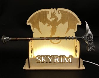 Skyrim Two Hand War Hammer Viking Style Battle Hammer 1:6 Metal Miniature Elder Scroll Fan Made Collectible Craft For Display