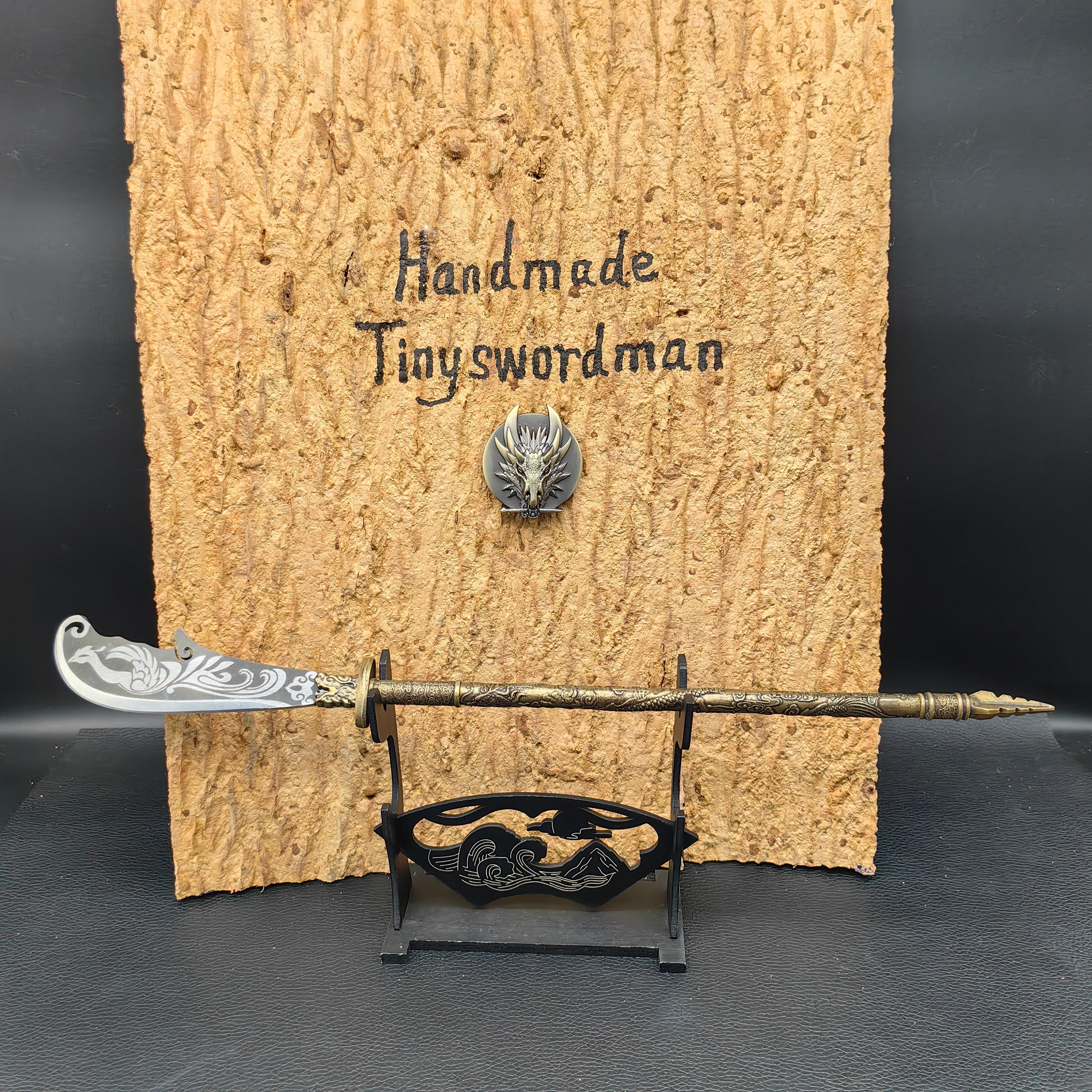 竜の尾根】古兵器 武具 手鍛造打 武蔵 銃 槍 鑑賞用 贈り物 武士道 竜