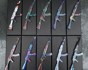 Diseño raro personalizado de CSGO para AK-47, miniatura de CS2, AK47 Wild Lotus, Nightwish, Inheritance, Asiimov, The Empress, para colección.