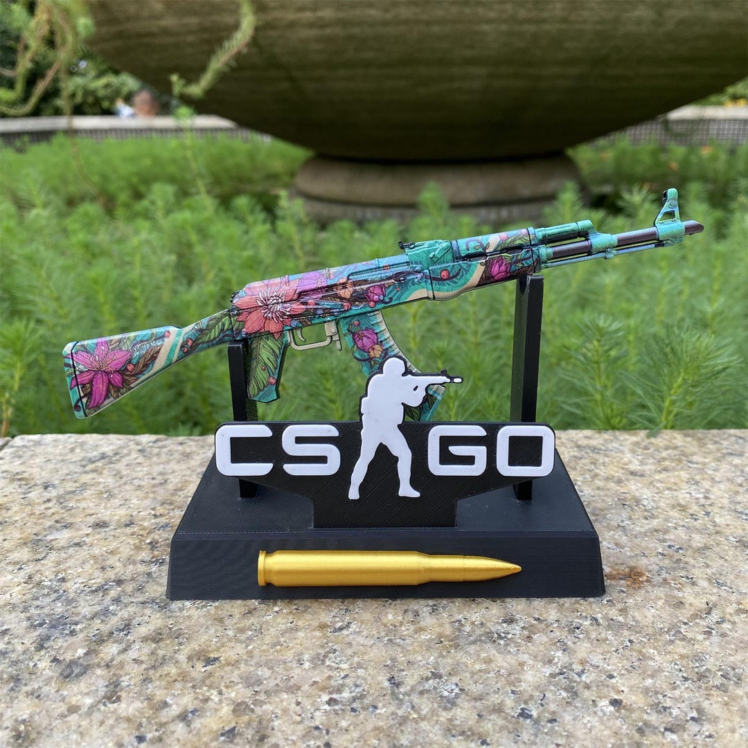 CSGO Wild Lotus AK-47 Miniature CS2 Rare Skin Gun Miniature CS2 Gamer ...