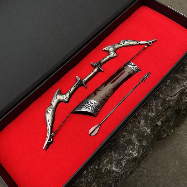 Skyrim Nightingale Bogen Miniatur: 1:6 Metall Replica