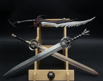 Handmade Skyrim Sword Set: Daedric, Dawnbreaker, Nightingale - 1/6 Scale Metal Replicas