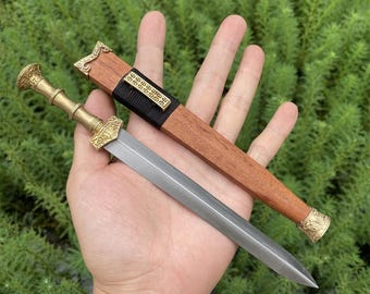 Hand-Forged Han Sword Miniature Chinese Ancient Han Sword Mini Metal Craft