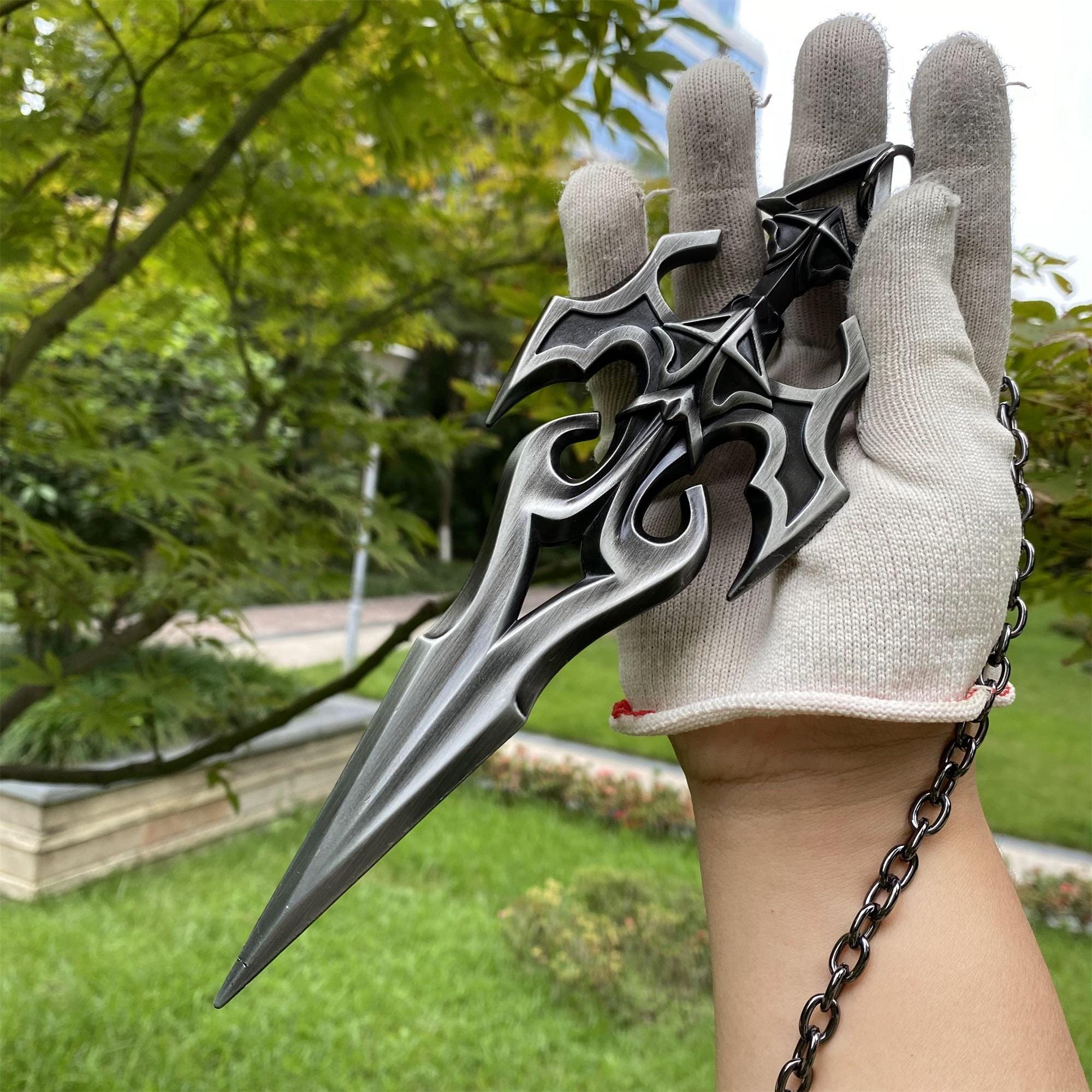 Cool Game Ninja Kunai Metal Replica: Gamer Room Decor Christmas