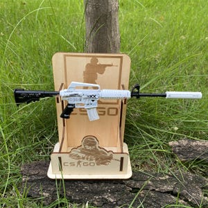 CSGO M4A1-S Printstream Miniature: Metal Gaming Desk Decor