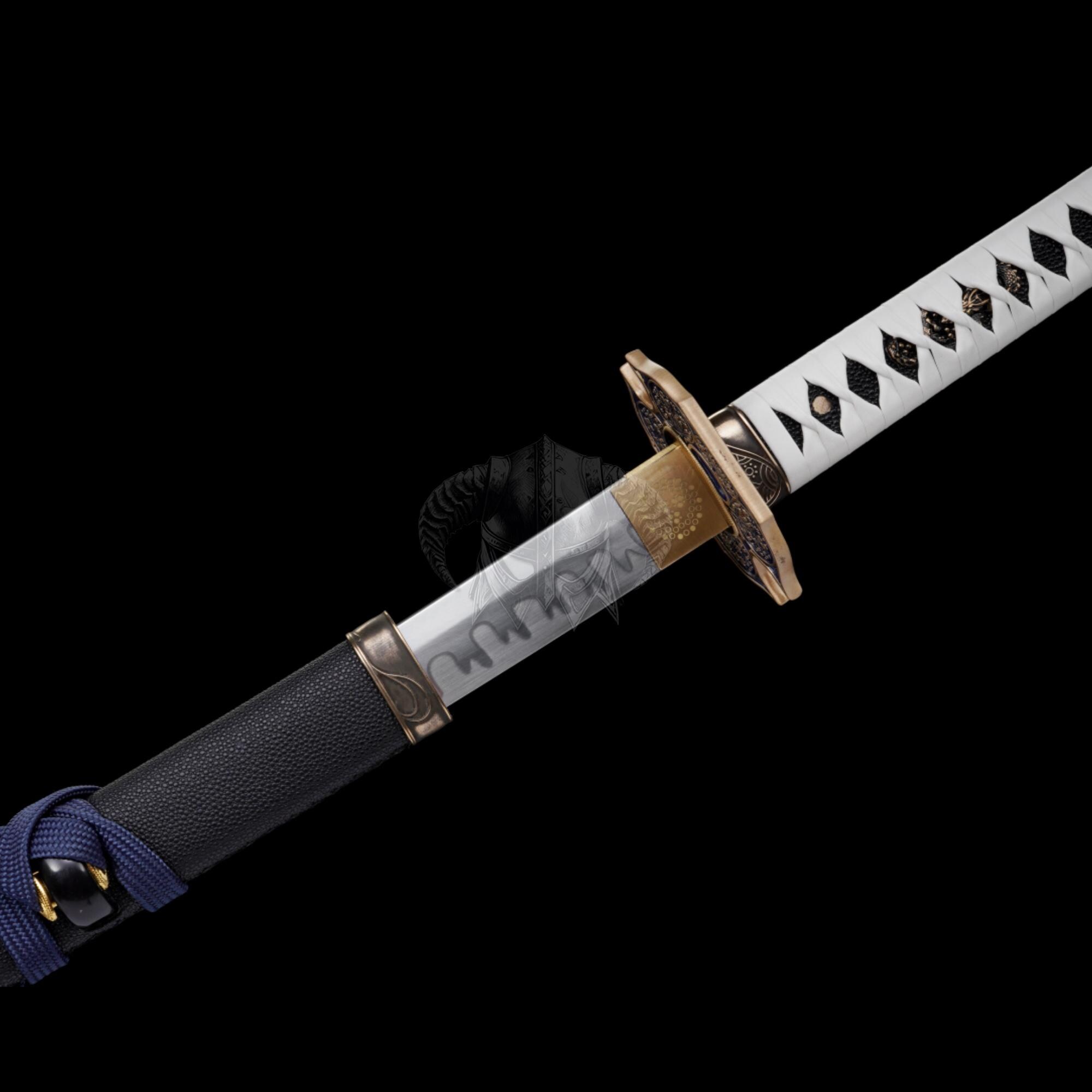 Hand-forged Hadfield Steel Vergil's Yamato Katana Extended Edition