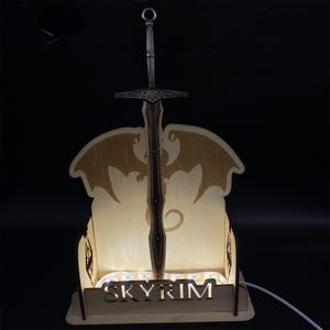 Skyrim Fan Made 1:6 Dragonbone Greatsword Metal Dragonborn Claymore Two Hand Warrior Dragon Bone Sword For Display image 4