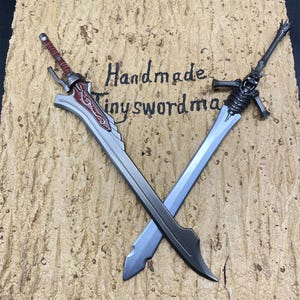 Hand-Polished Dante Rebellion Sword: Metal Replica, Gamer Gift (30CM/11.8&quot;)
