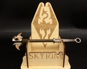 Dragonbone Hammer Replica: 1/6 Scale Metal Miniature - Skyrim Fan Art
