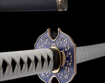 Hand-forged Hadfield Steel Vergil's Yamato Katana Extended Edition