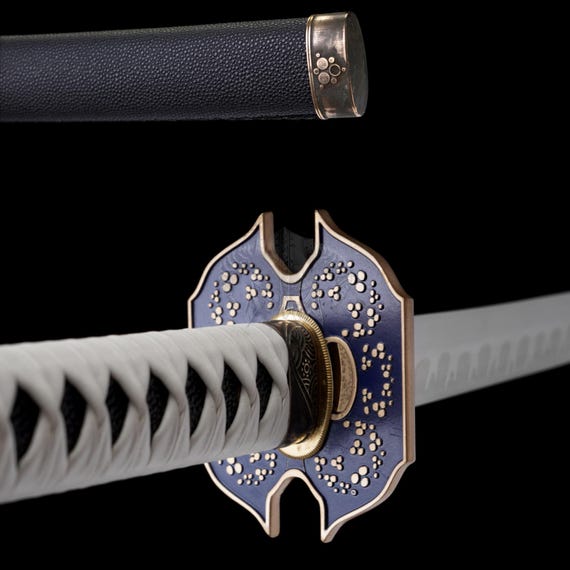 Hand-forged Hadfield Steel Vergil's Yamato Katana Extended Edition
