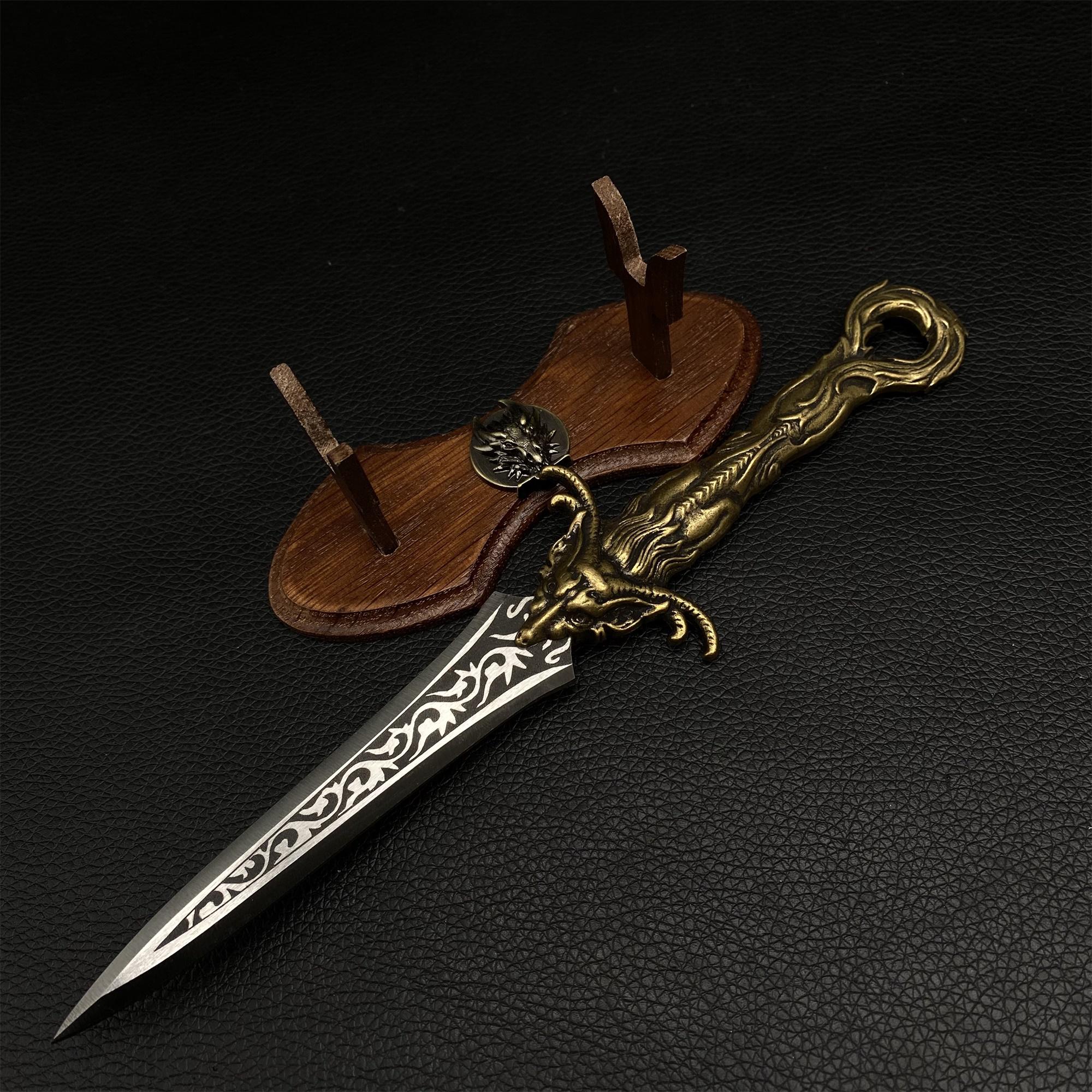 Hand-forged Brass Dragon Sword: Steel Blade Letter Opener - Etsy