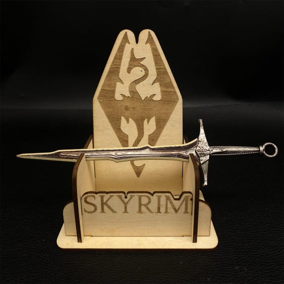 1:6 Dragonbone Sword One Hand Dragon Bone Sword Metal Miniature Skyrim Dawn Guard Sword With Gift Box