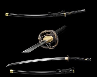 Handgeschmiedetes Skyrim Blade Katana: Drachentöter Schwert aus Manganstahl