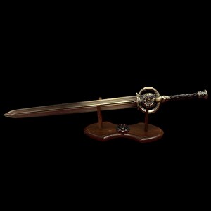 Skyrim Dawnbreaker Sword 1/3 Scale Replica - Daedric Artifact with LED Stand image 10