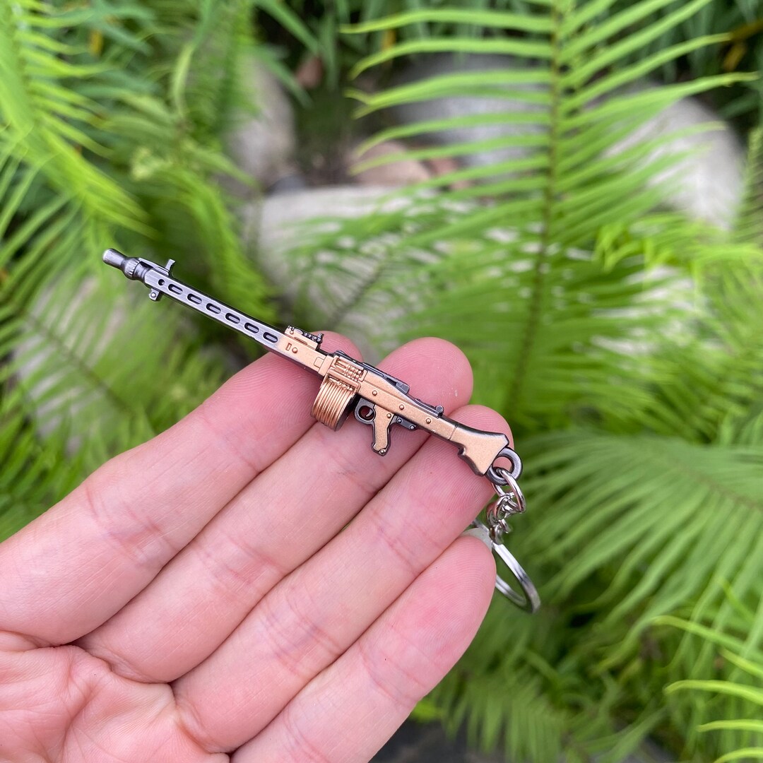 Tiny MG3 Machine Gun Keychain Metal MG3 Gun Charm Gun Lover Etsy