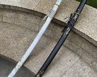 Handmade Gost of Yōtei Gilded Dawn Katana IRL Carbon Steel Hand