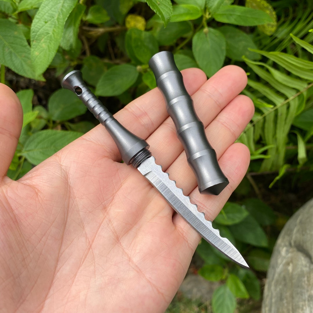 EDC Grey Knife Mini Baseball Bat Knife Tiny Creative Keychain Etsy